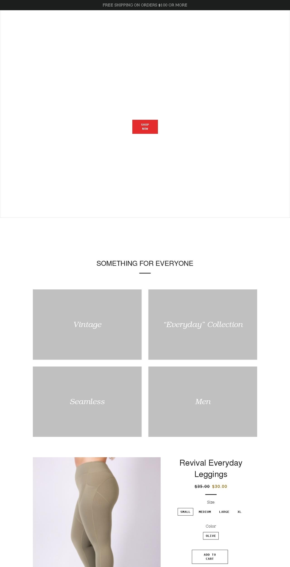 revivalfitnessathletics.com shopify website screenshot