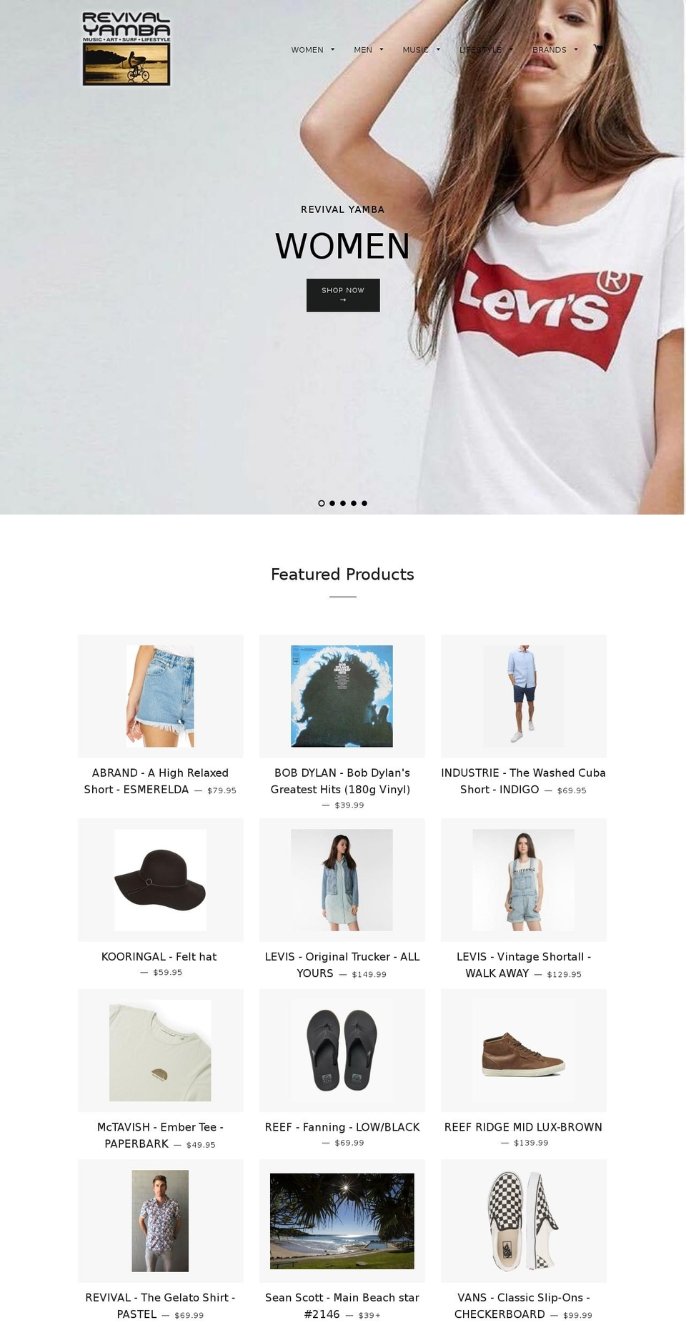 revivalyamba.com — Shopify storefront screenshot