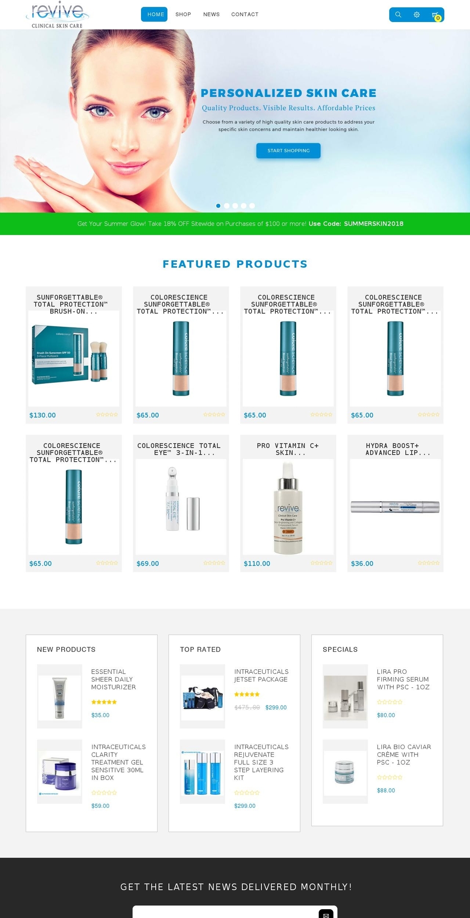 gts-capitaine Shopify theme site example reviveclinicalskincare.com