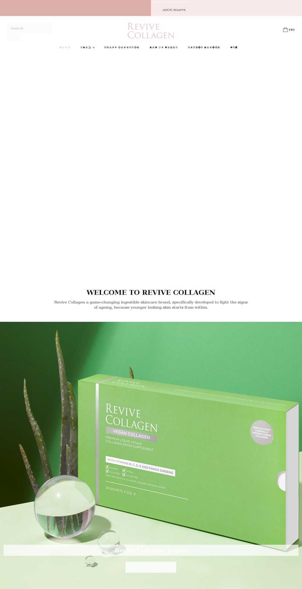 revivecollagen.com shopify website screenshot
