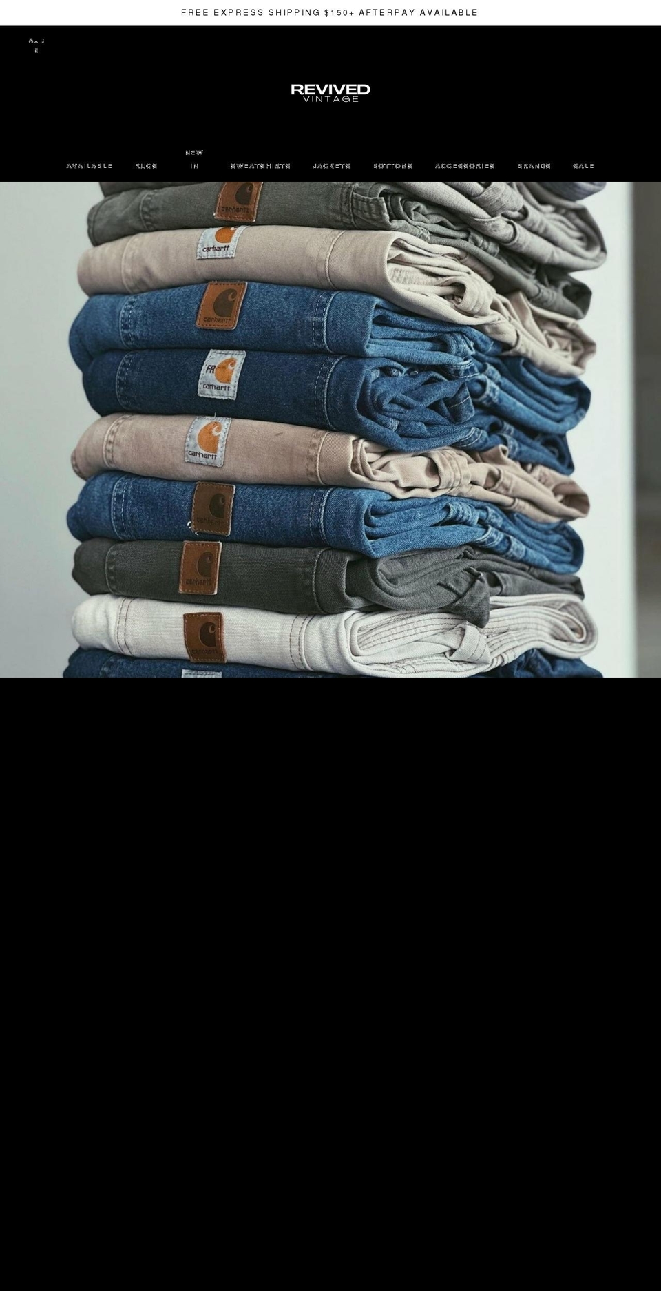 revived-vintage.com shopify website screenshot