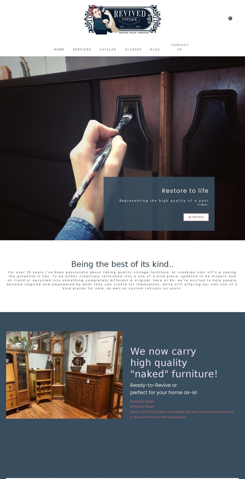 revivedvintage.ca shopify website screenshot