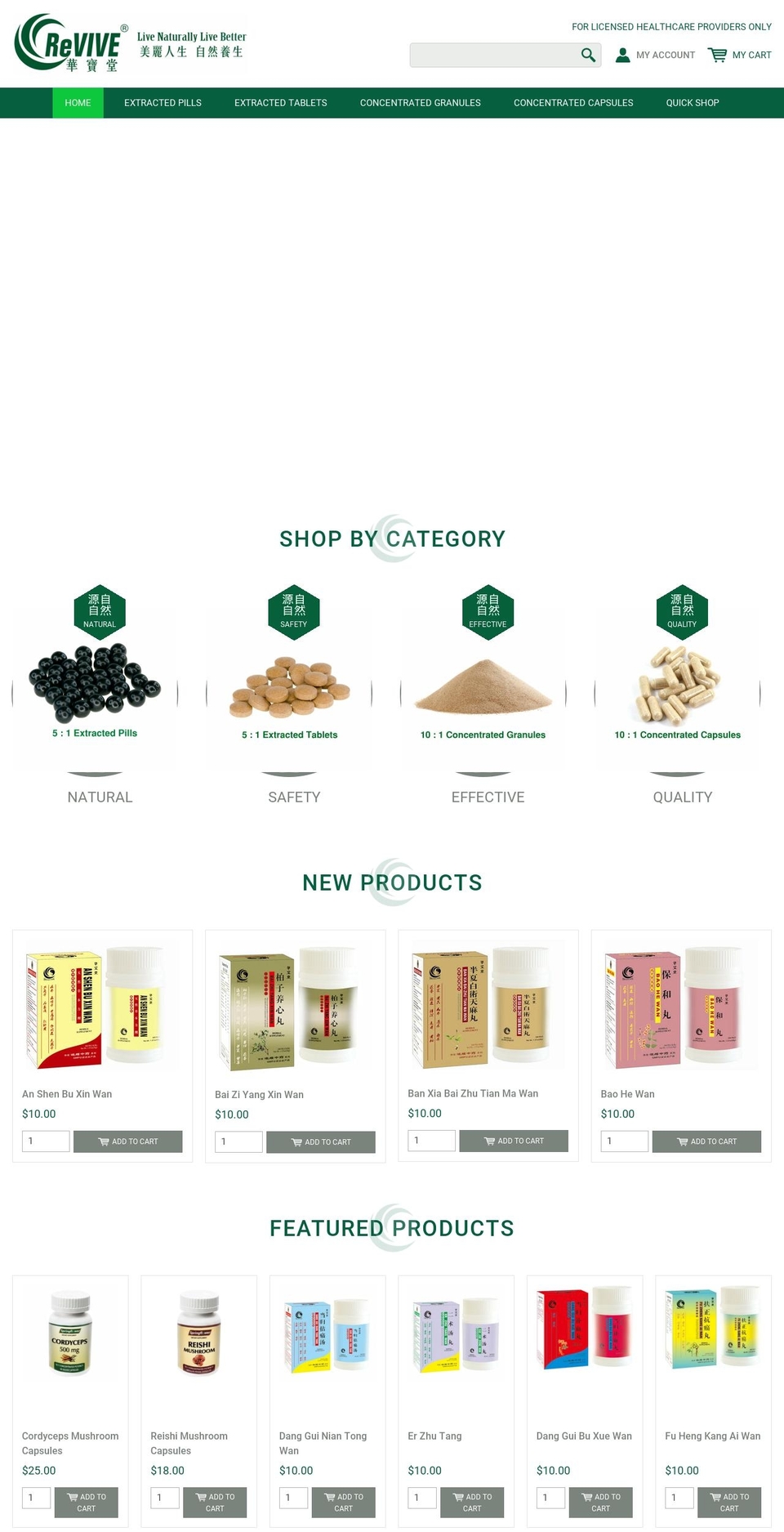 reviveherbal.com shopify website screenshot