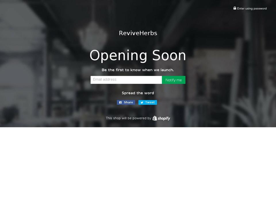reviveherbs.com — Shopify storefront screenshot