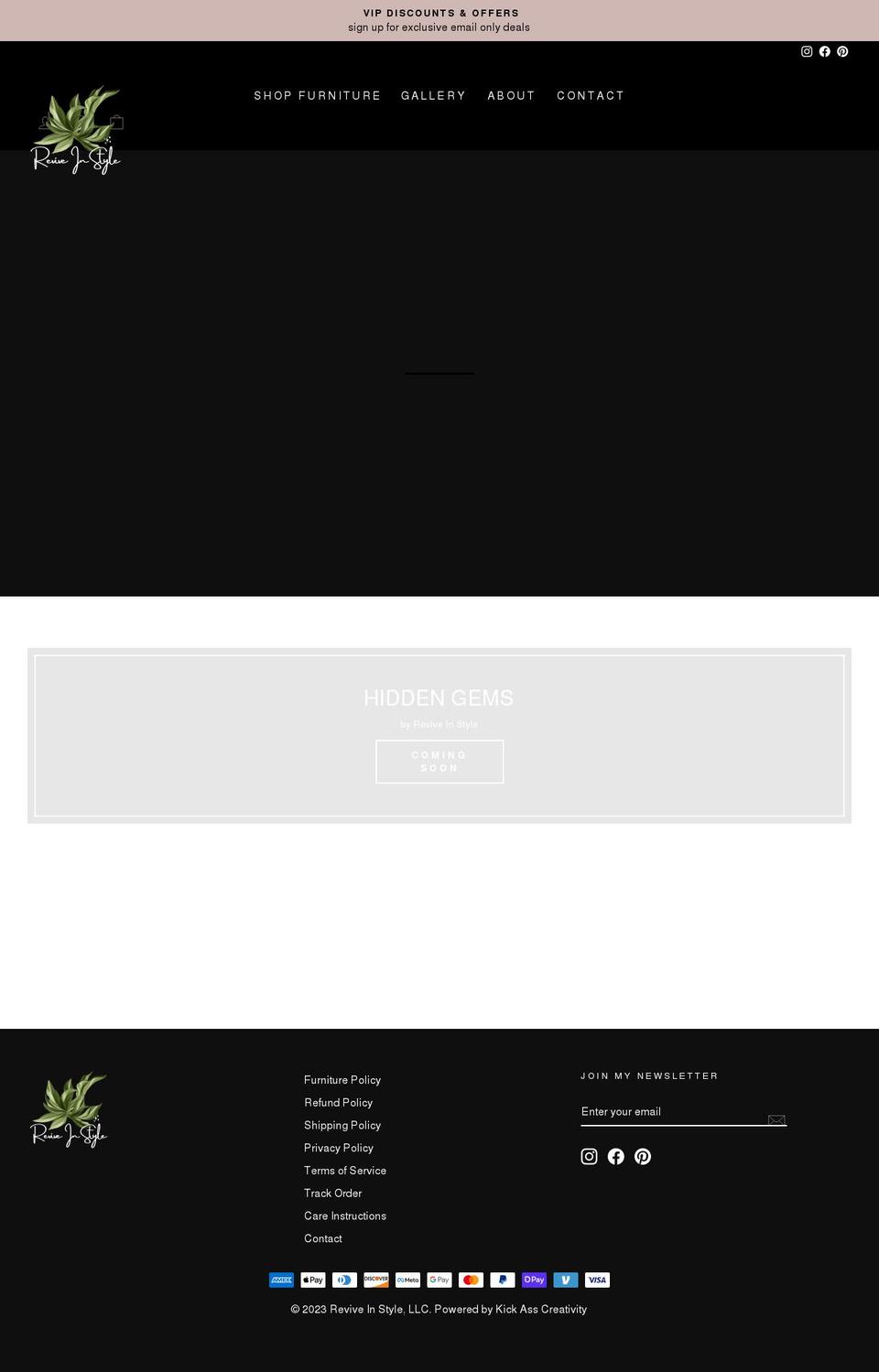 reviveinstyle.com shopify website screenshot