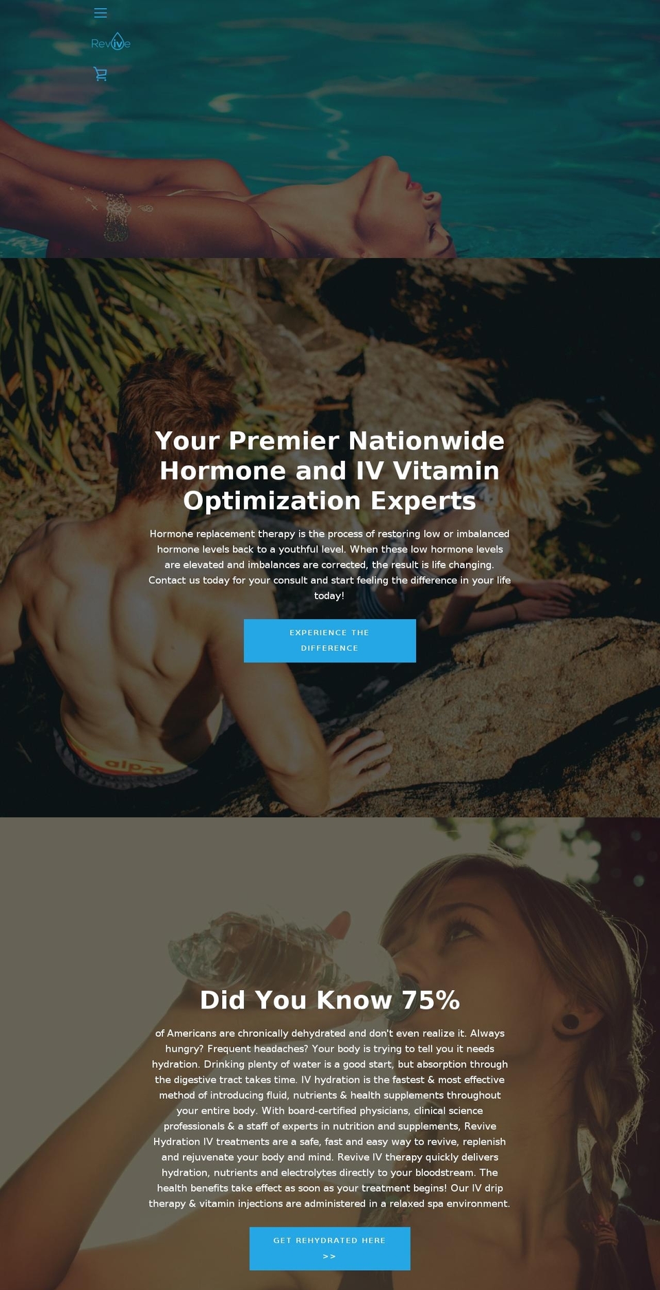 reviveivlounge.com — Shopify storefront screenshot