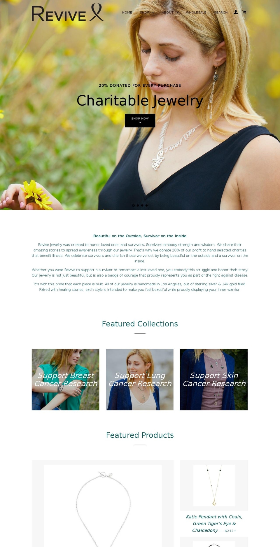 revivejewelry.com shopify website screenshot