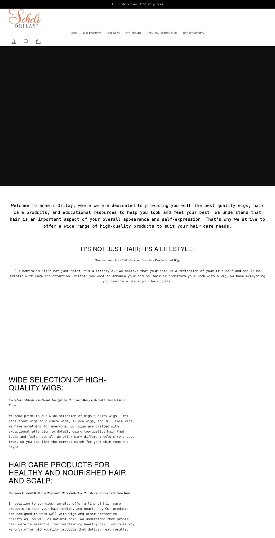 revivemywig.com shopify website screenshot