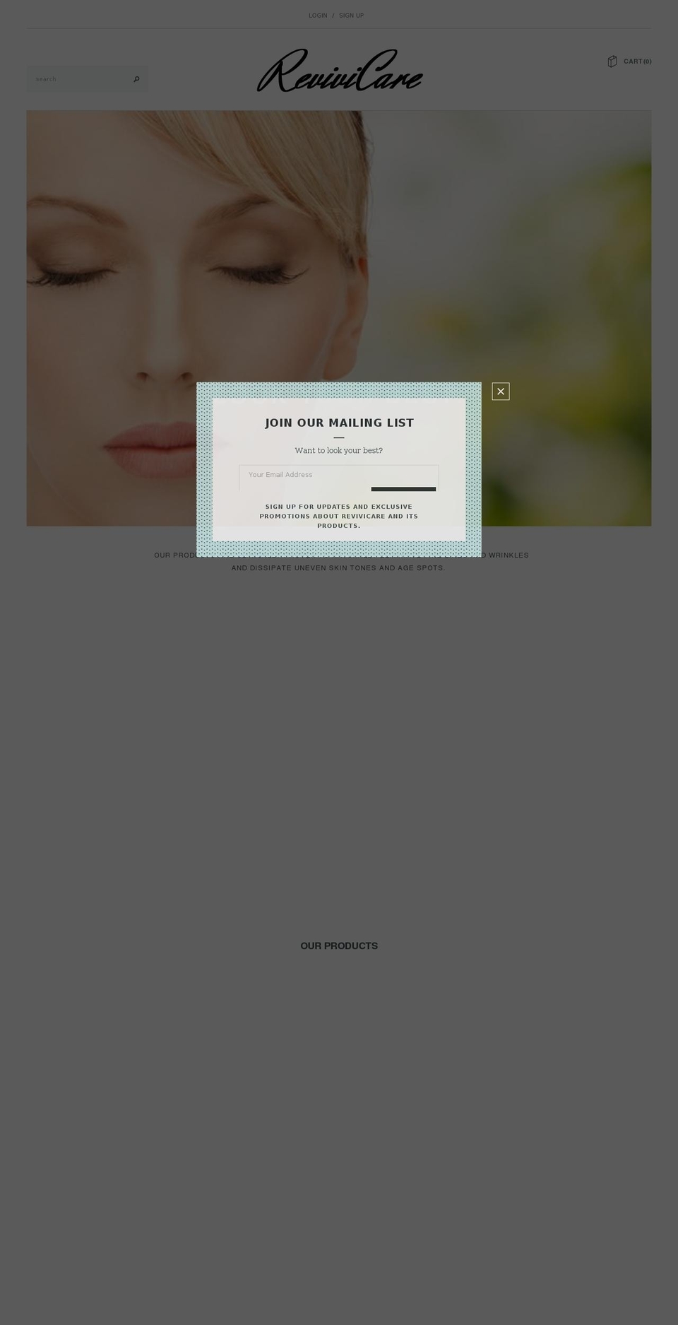 revivicare.com — Shopify storefront screenshot
