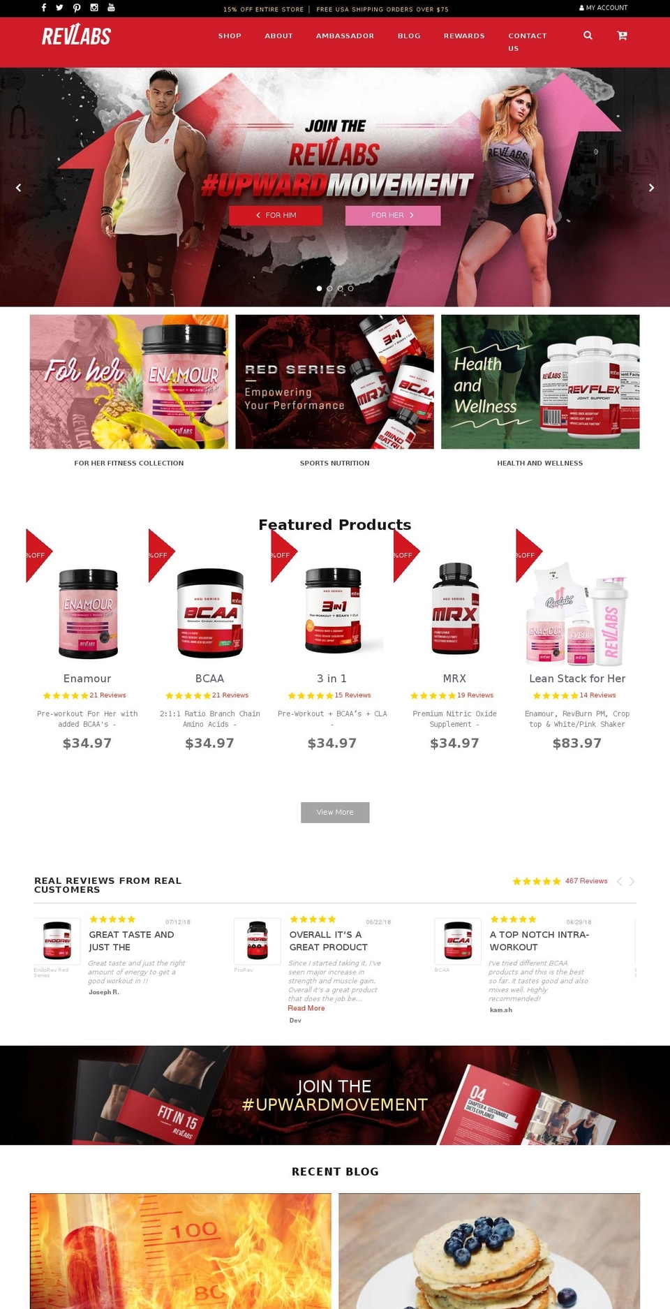 revlabs.com shopify website screenshot