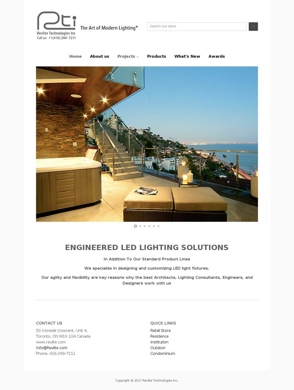 revlite.com shopify website screenshot