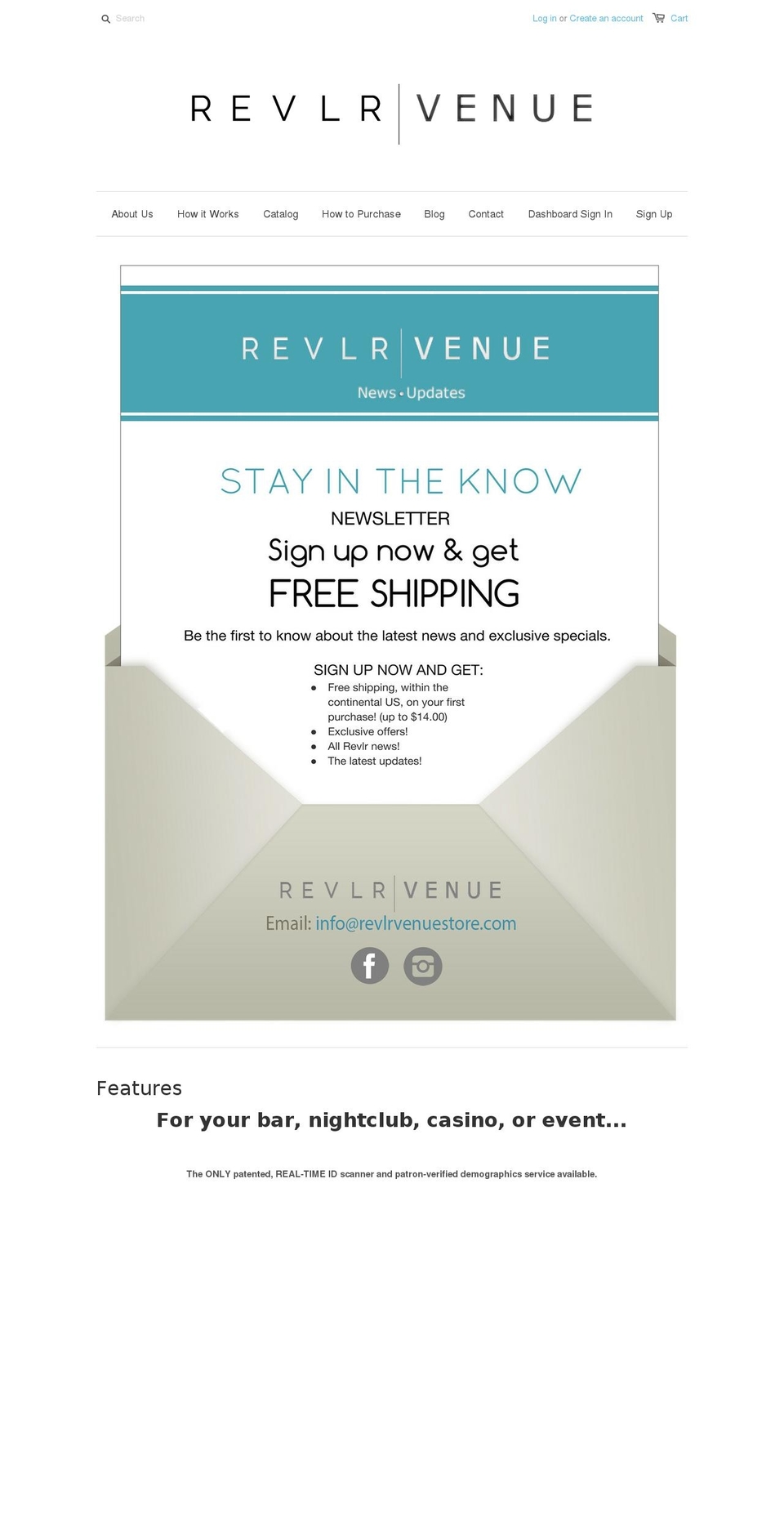 revlrvenuestore.com shopify website screenshot