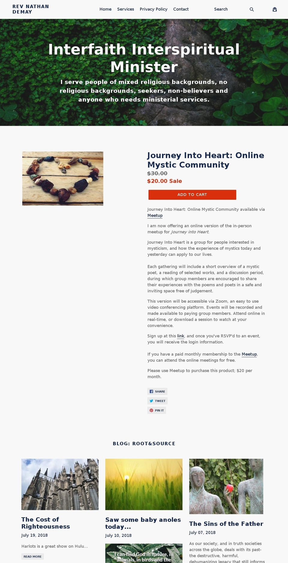 revnathandemay.com — Shopify storefront screenshot