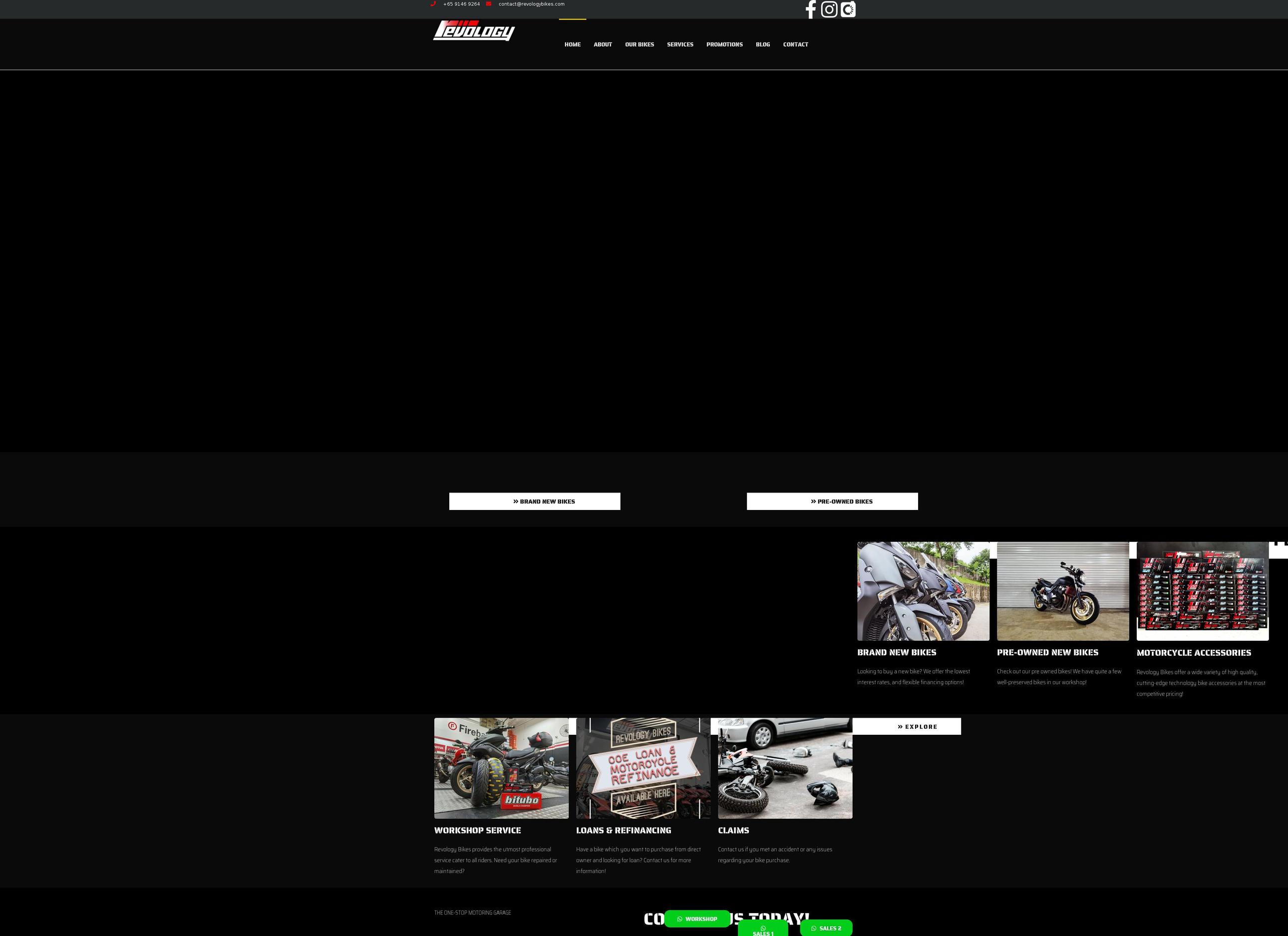 revologybikes.com — Shopify storefront screenshot