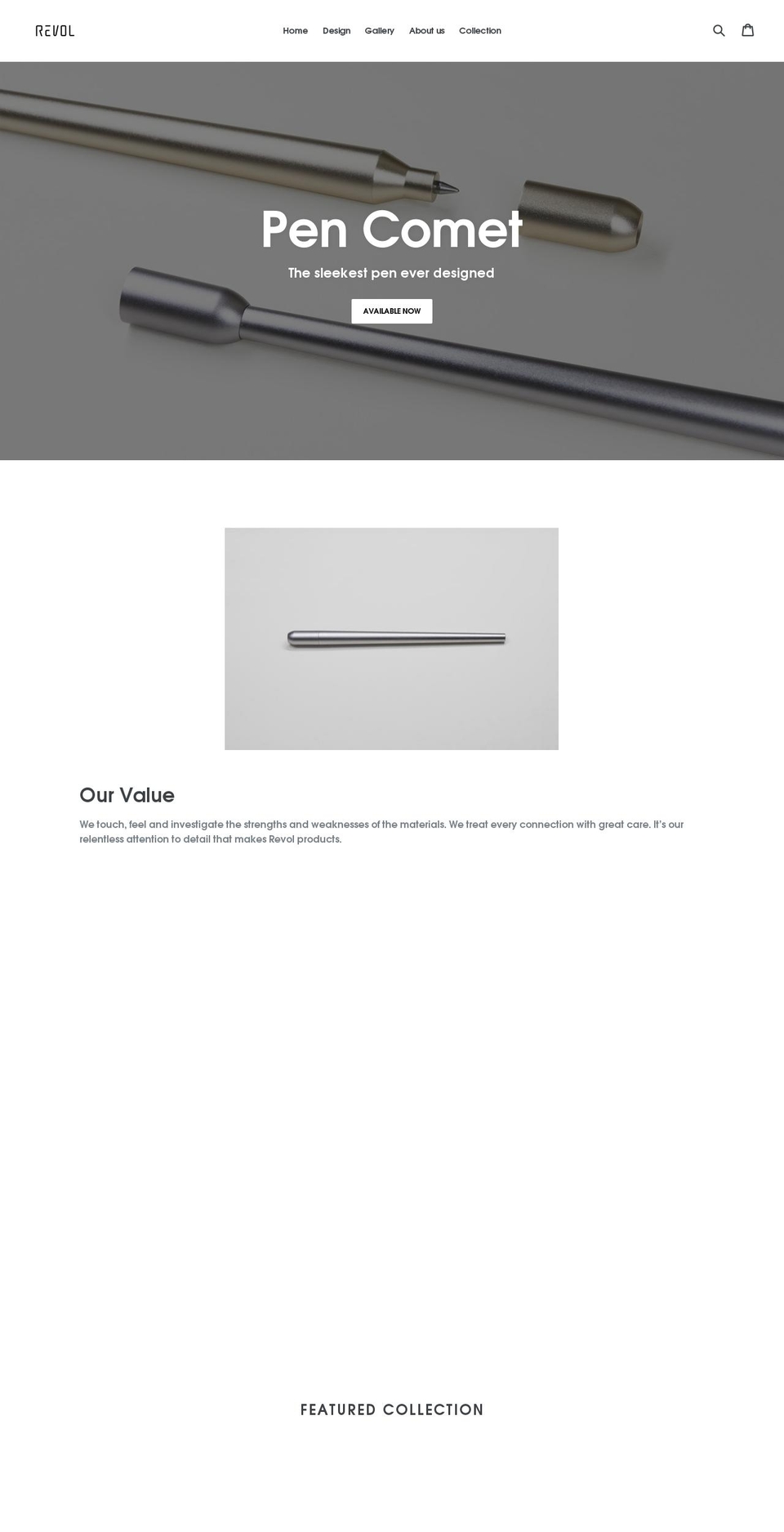 revolstudio.com shopify website screenshot
