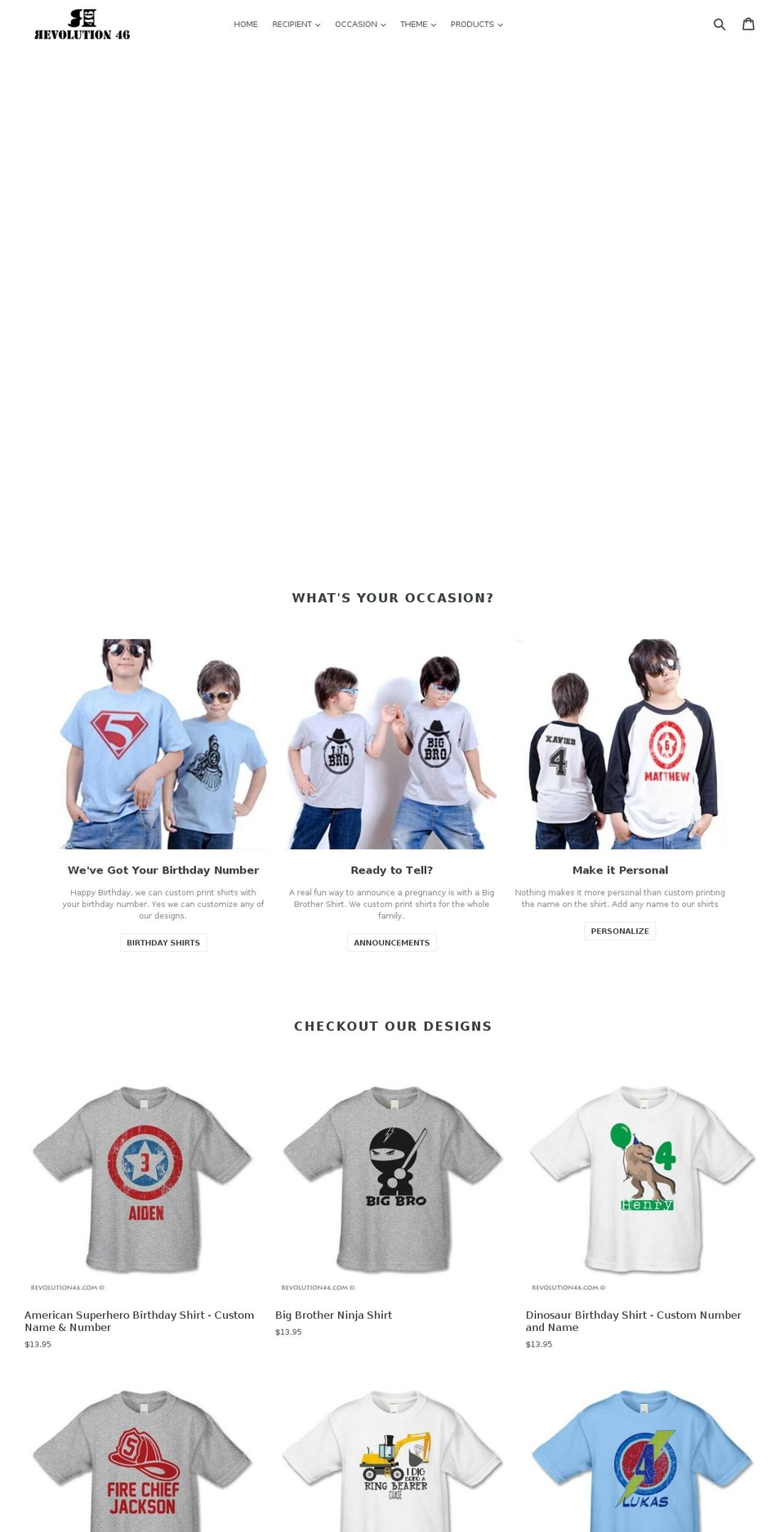 revolution46.com shopify website screenshot
