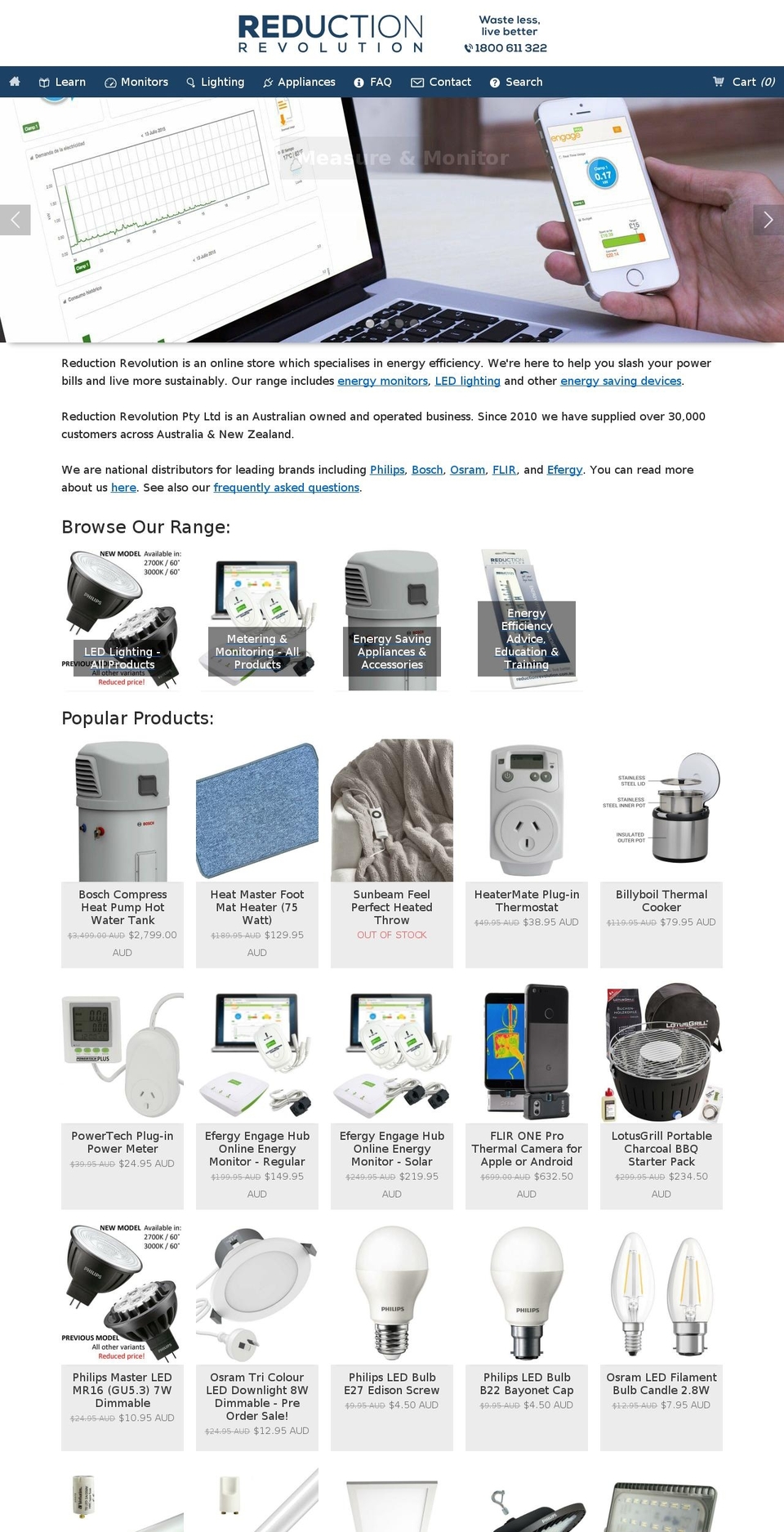 revolutionreduction.com — Shopify storefront screenshot