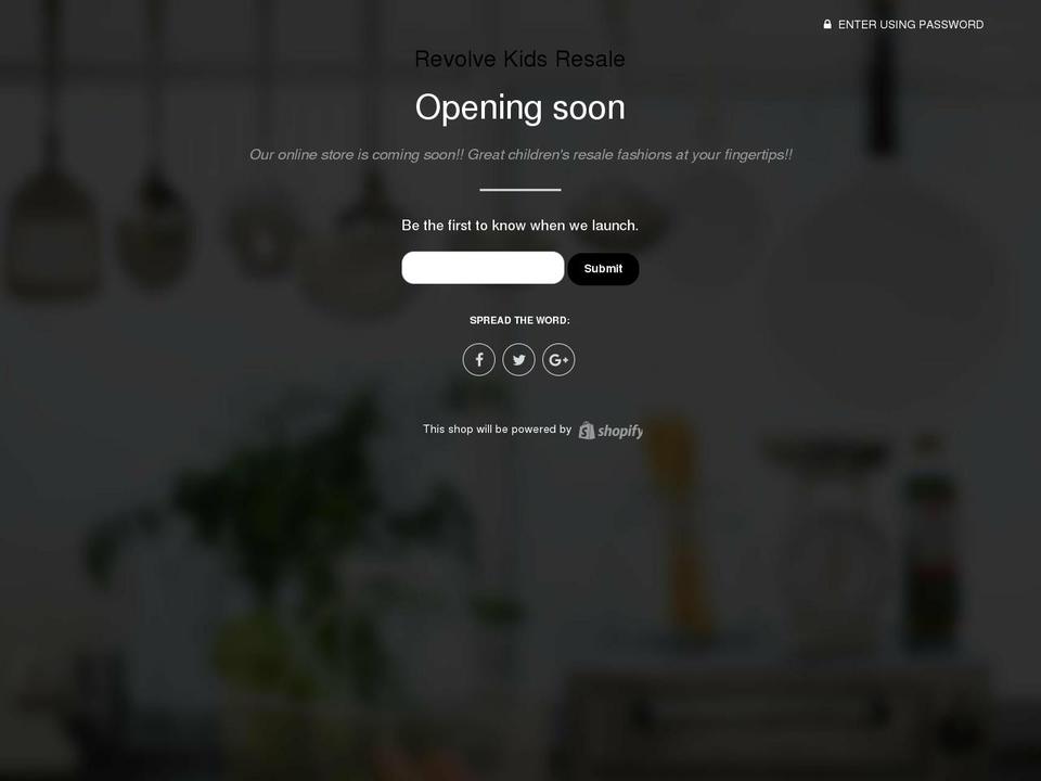 revolvekids.com shopify website screenshot