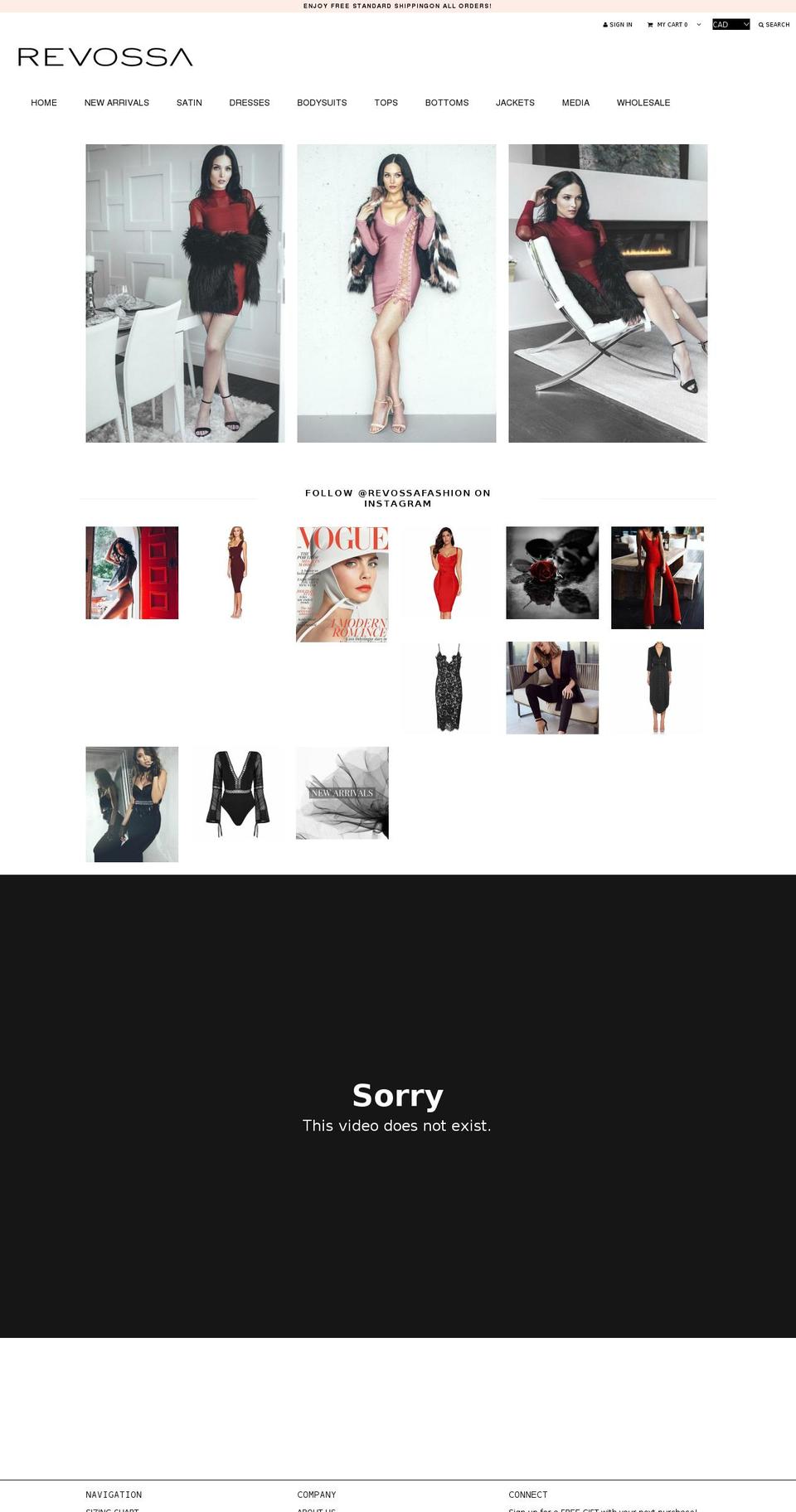 revossa.com shopify website screenshot