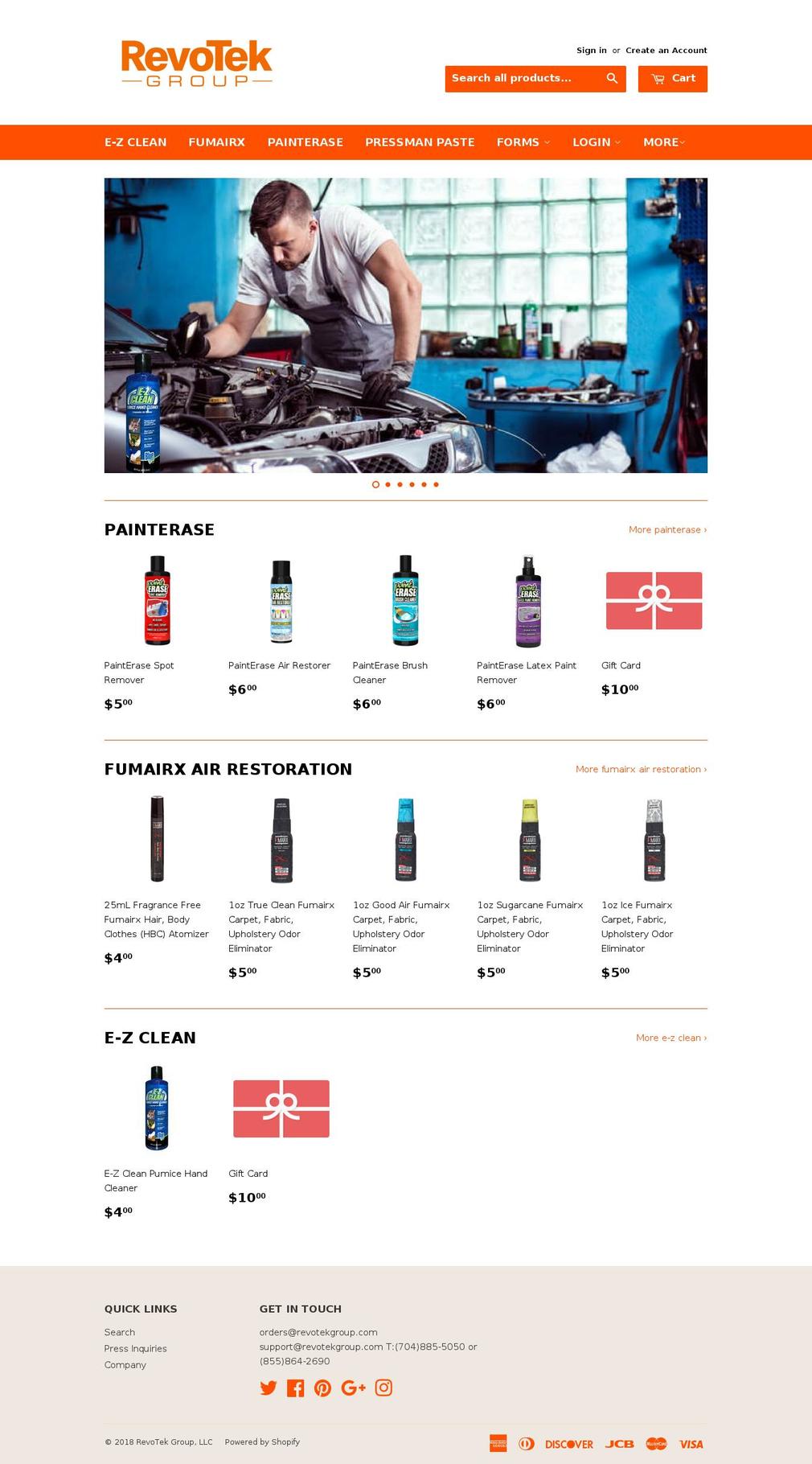 revotekstore.com — Shopify storefront screenshot