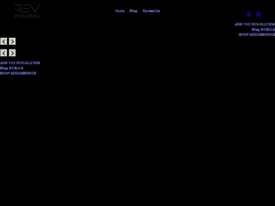 revpickleball.com shopify website screenshot