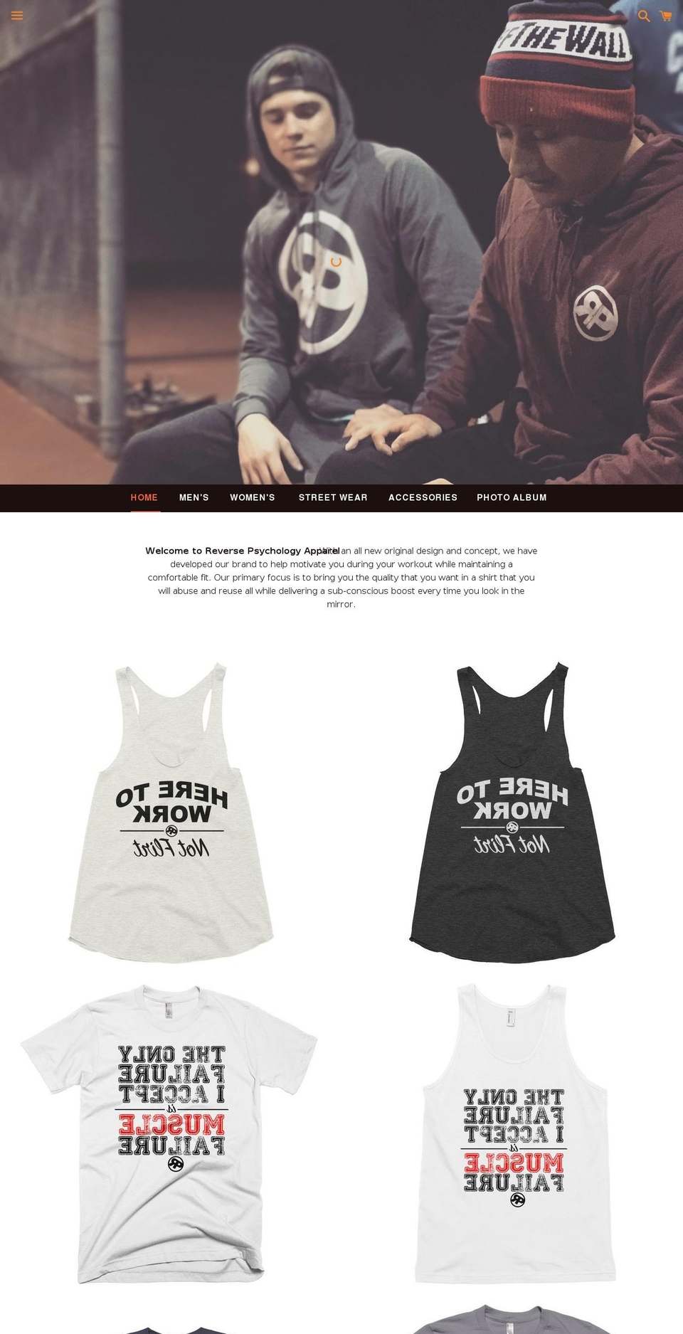 revpsychapparel.com shopify website screenshot