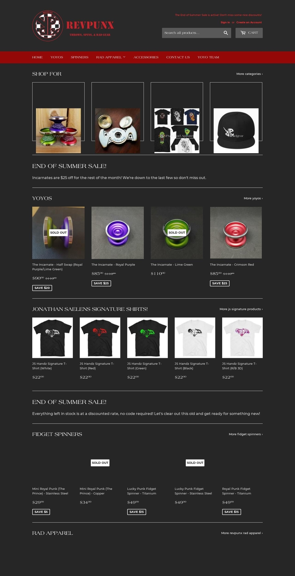 revpunx.com — Shopify storefront screenshot