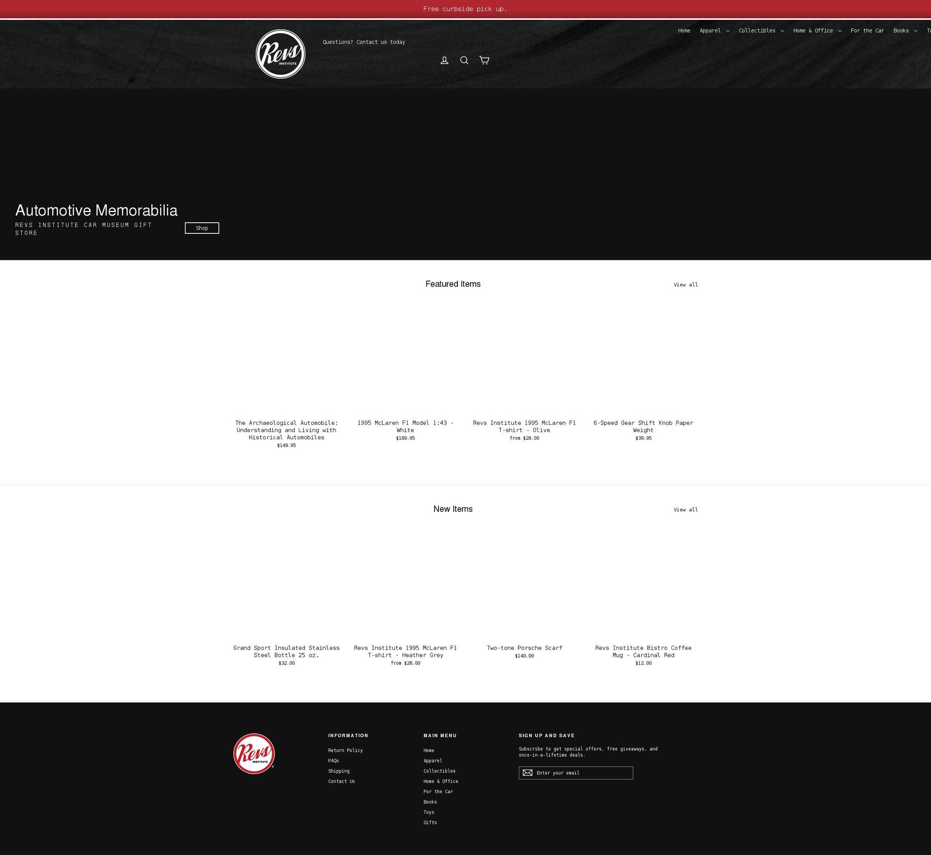 revsinstitutestore.org shopify website screenshot
