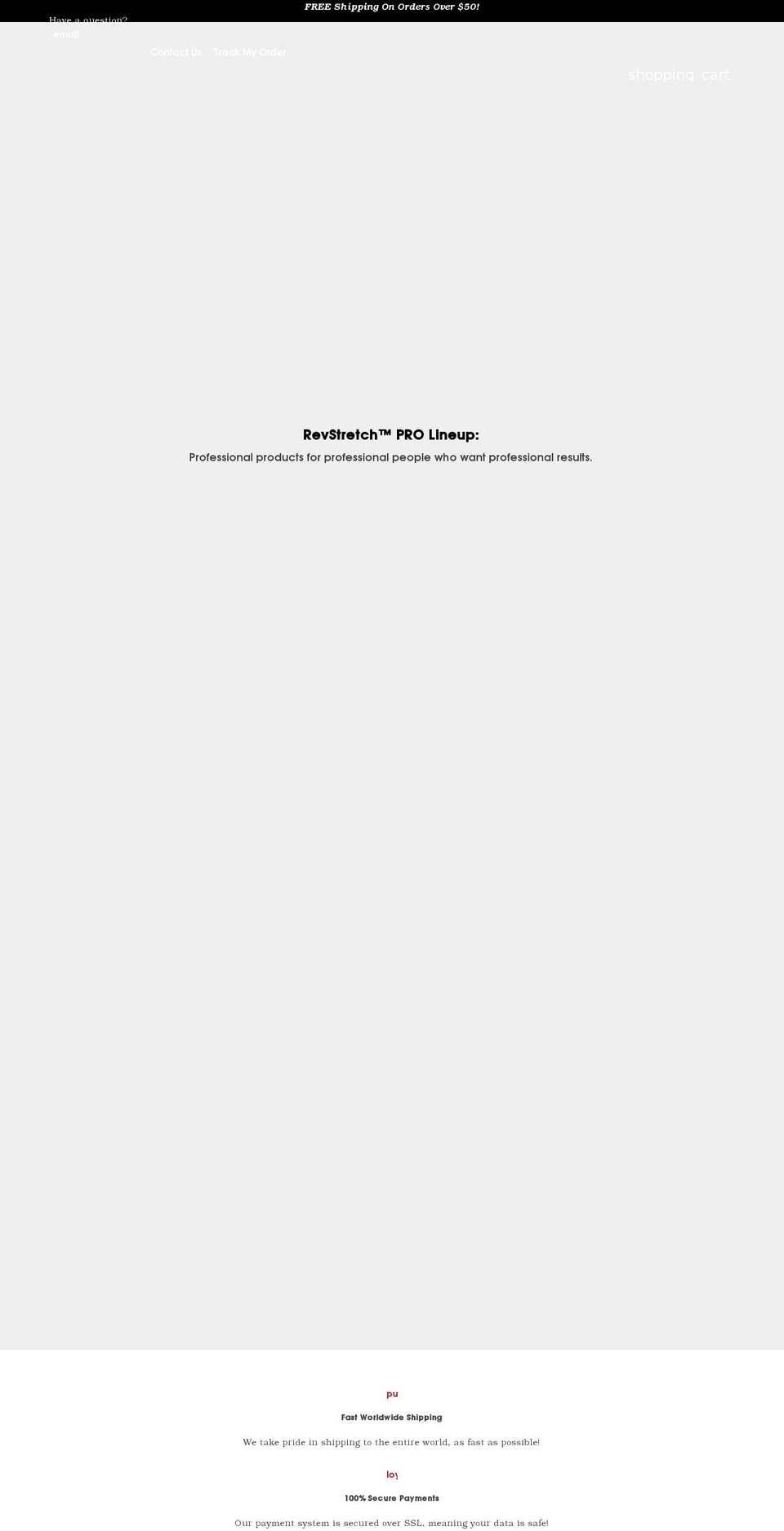 revstretch.com shopify website screenshot