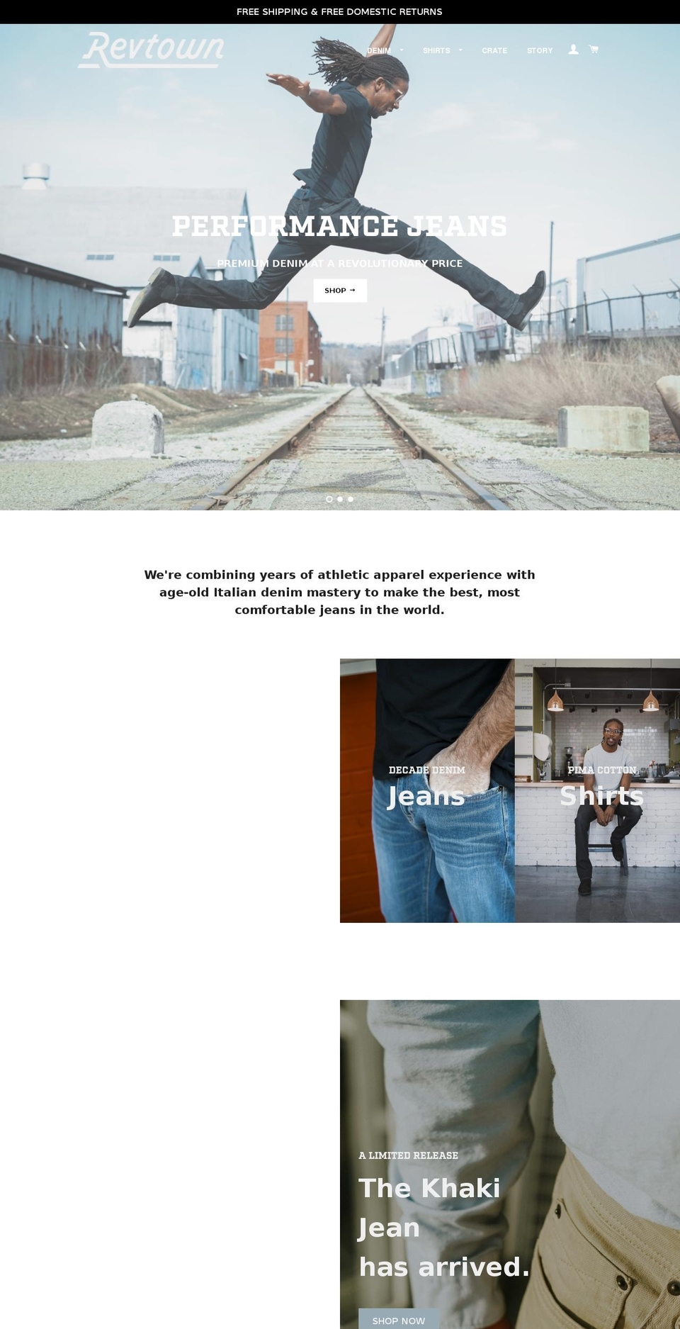 revtownusa.com shopify website screenshot