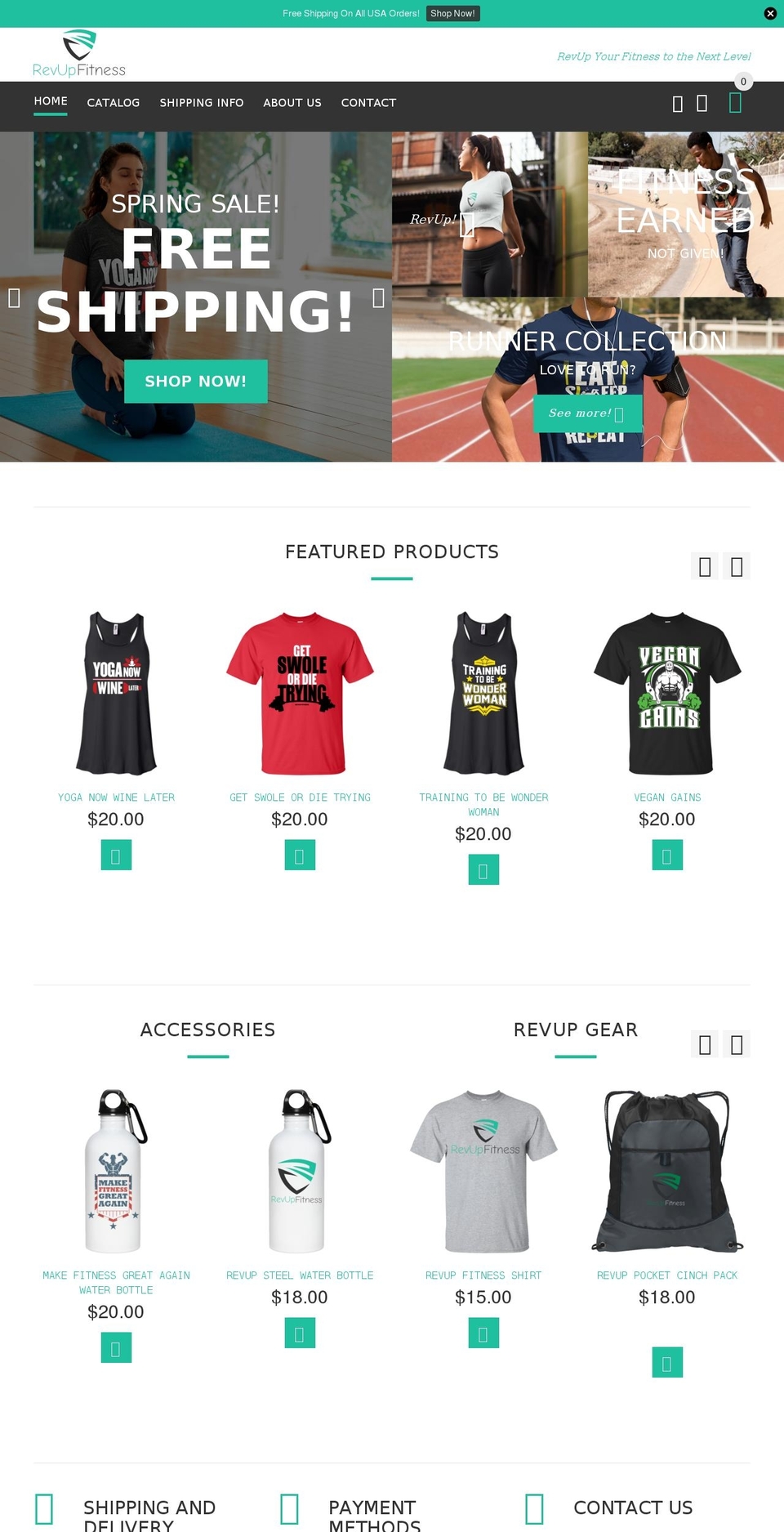 revupfitness.com shopify website screenshot