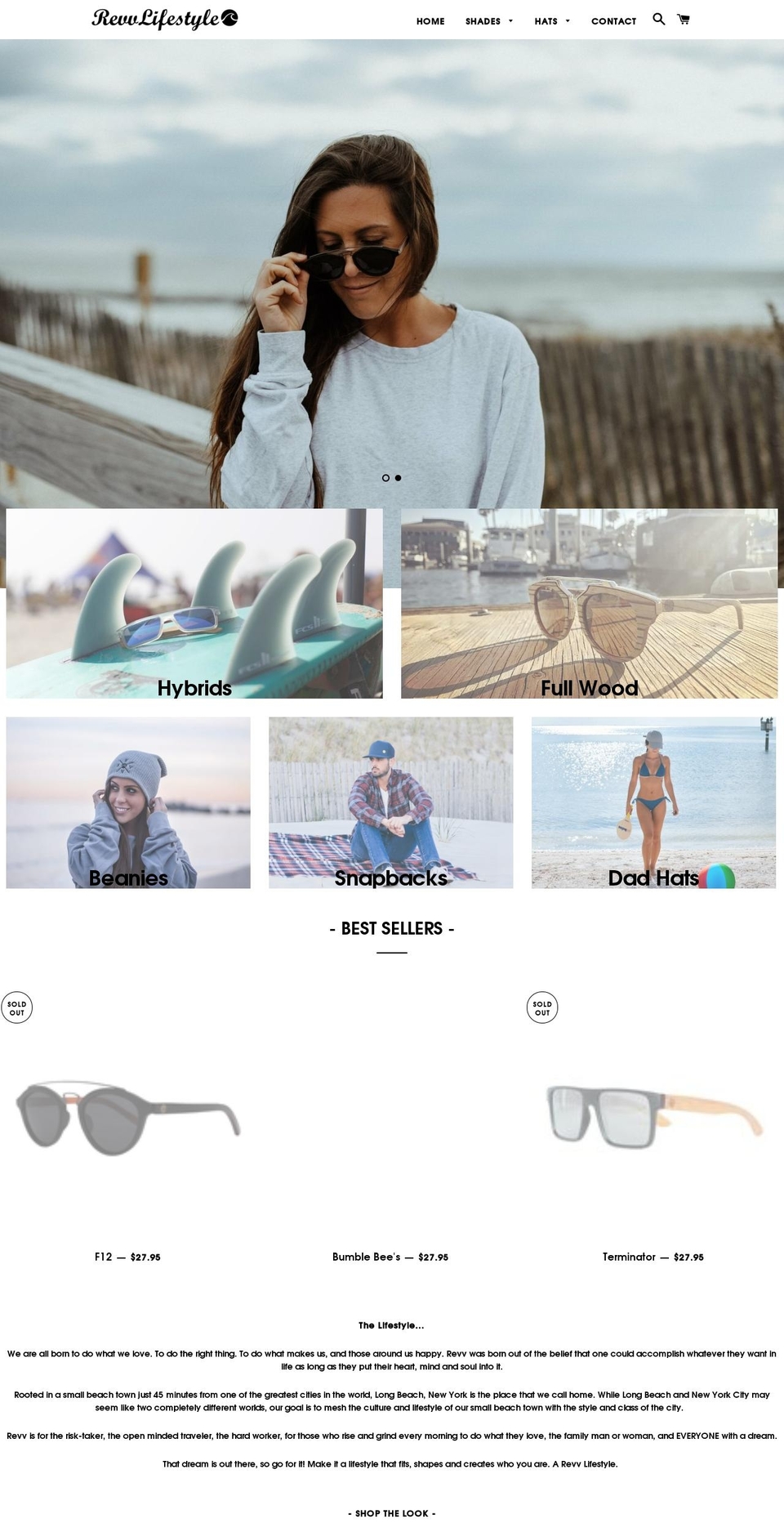 revvlifestyle.com shopify website screenshot