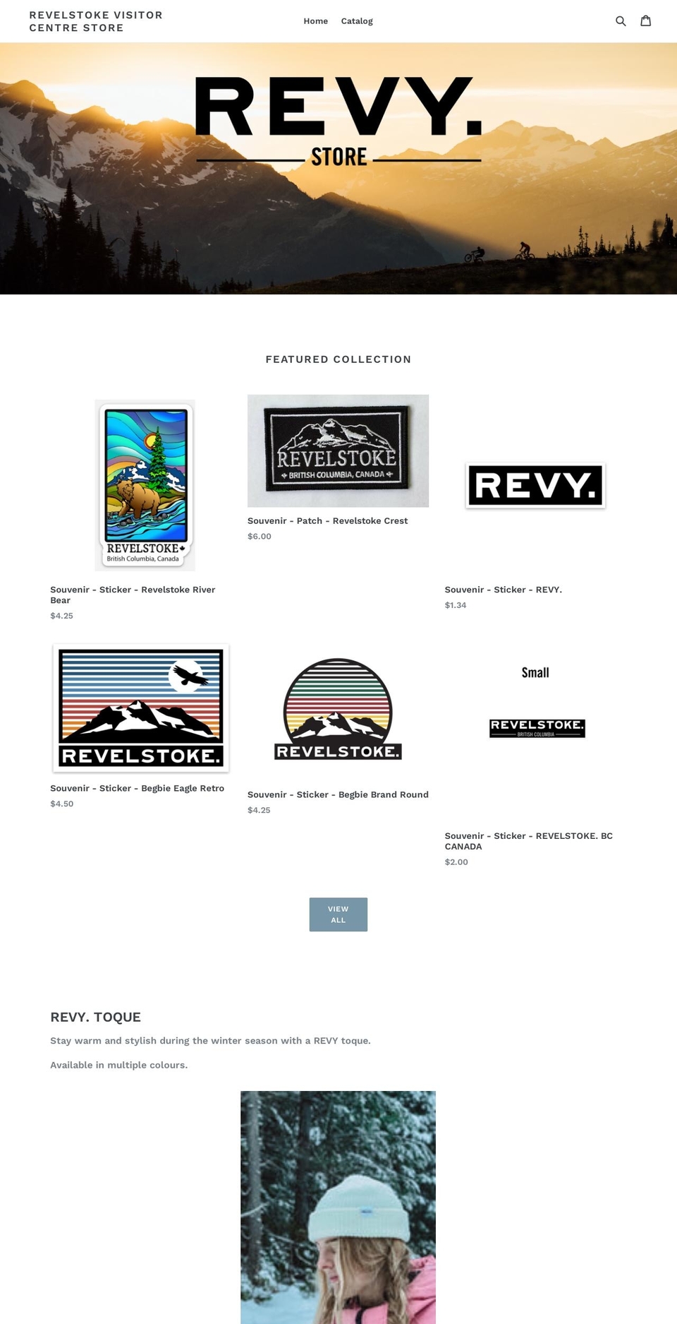 revyonlineshop.com shopify website screenshot