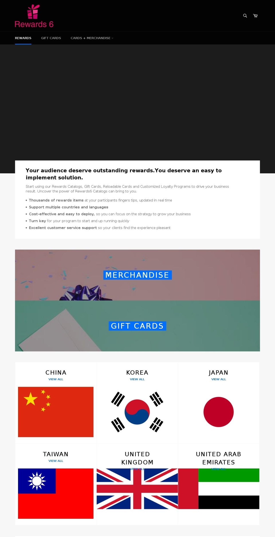 rewards6.com — Shopify storefront screenshot