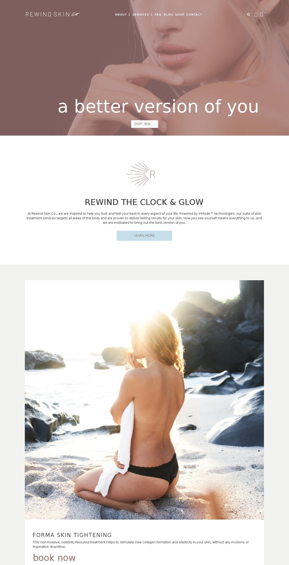 rewindskinco.com shopify website screenshot