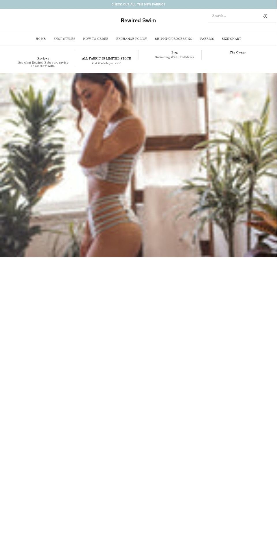 rewiredswim.com shopify website screenshot