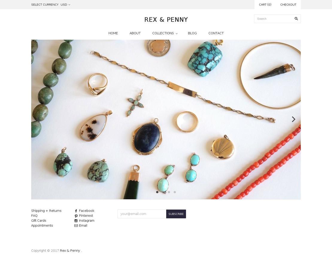 rexandpenny.com shopify website screenshot