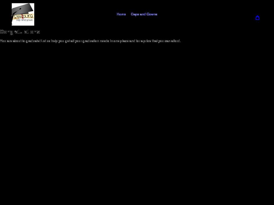 rexburgcapandgown.com shopify website screenshot