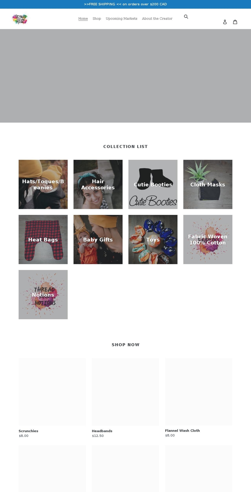 reynassewingmachine.com shopify website screenshot