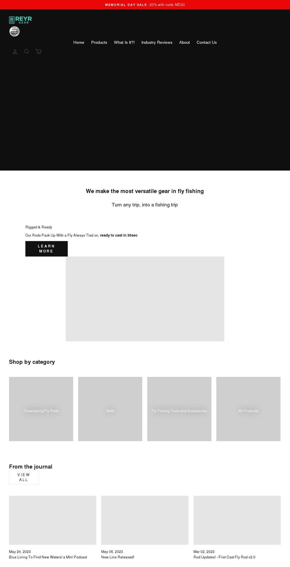 reyrgear.com shopify website screenshot