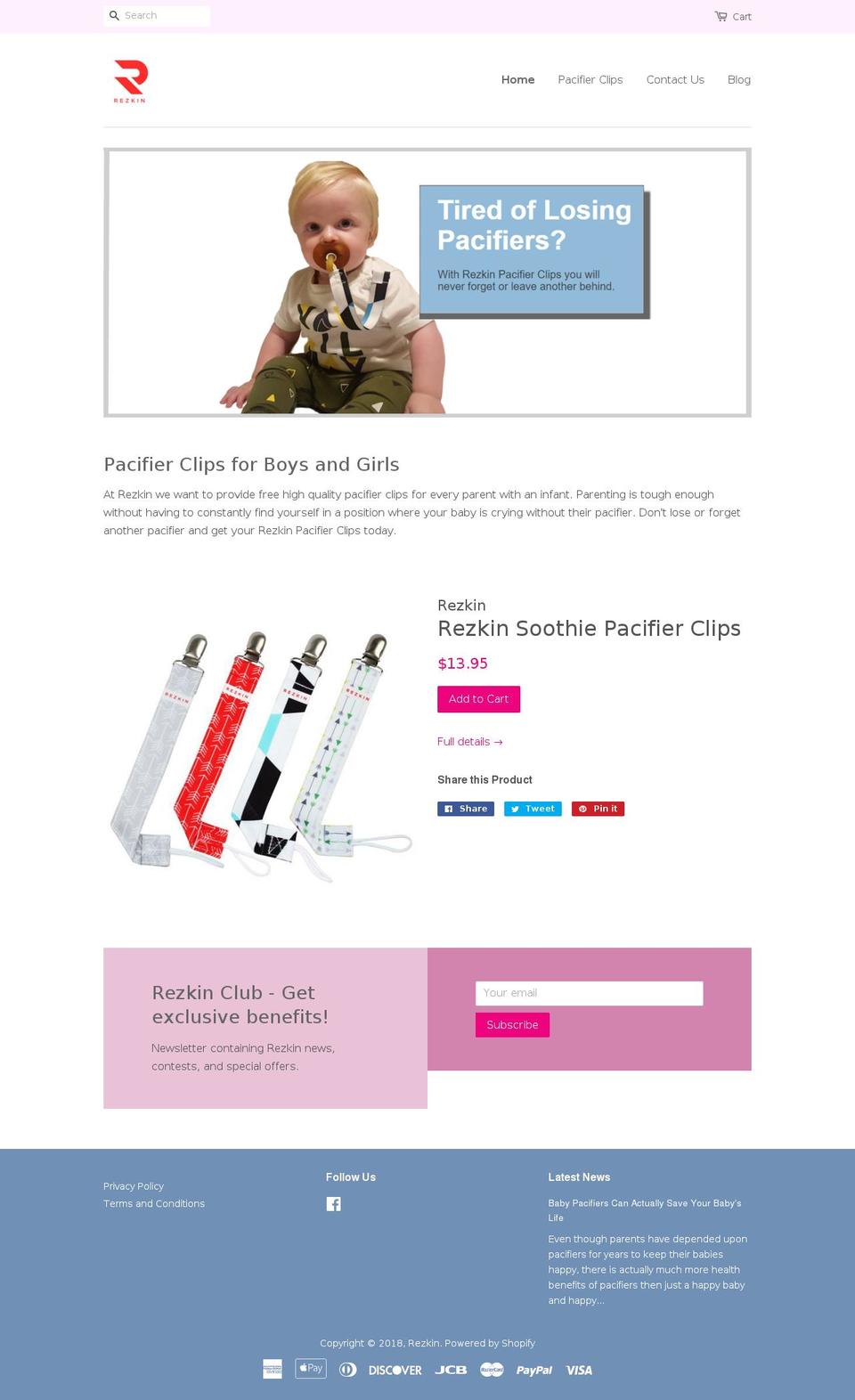 rezkin.com — Shopify storefront screenshot