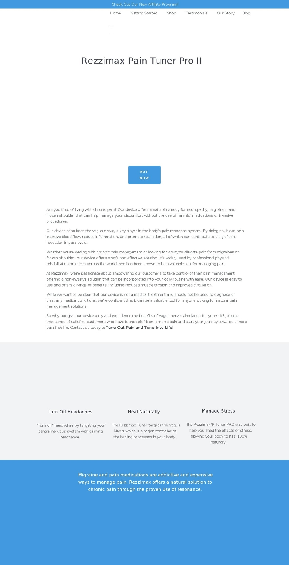 rezzimax.com shopify website screenshot