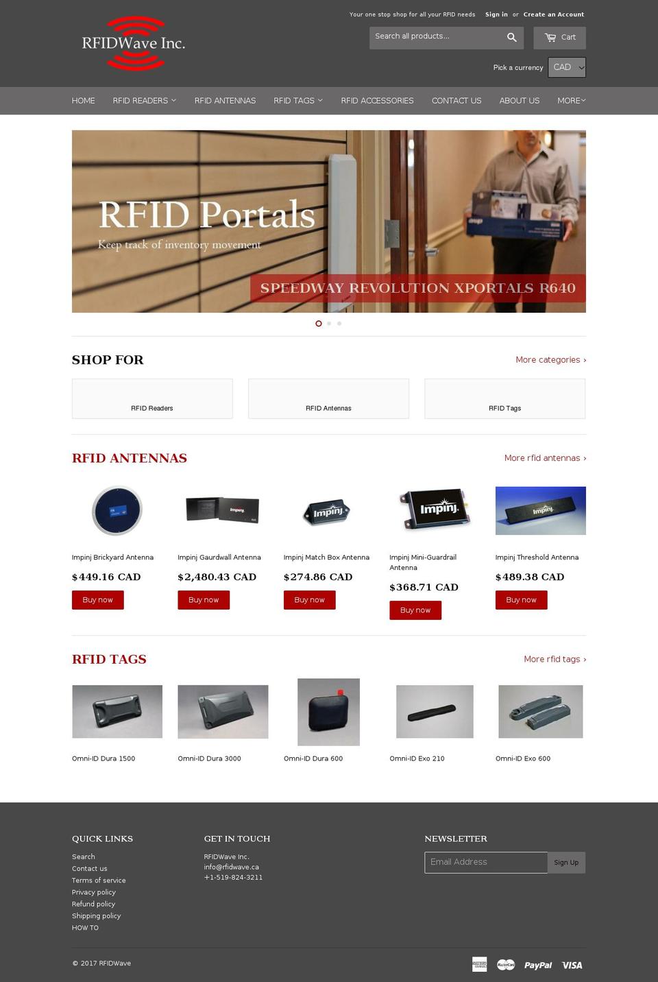 rfidwave.com shopify website screenshot