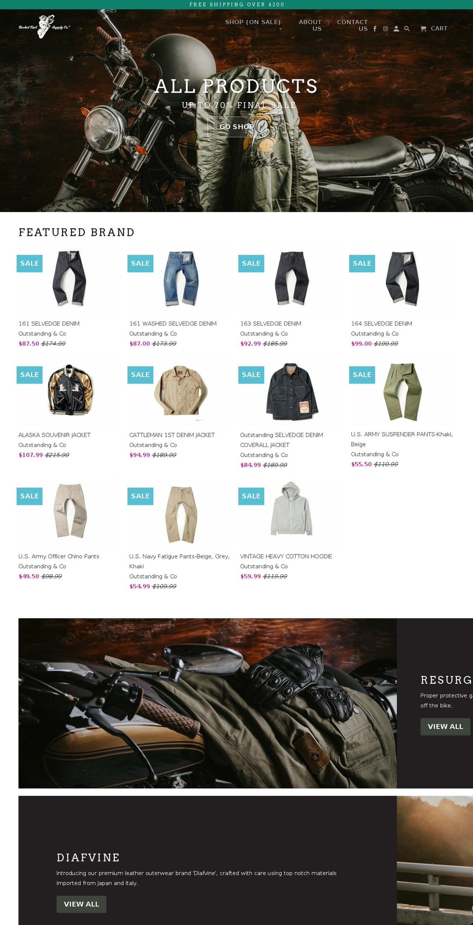 rfsupply.co shopify website screenshot