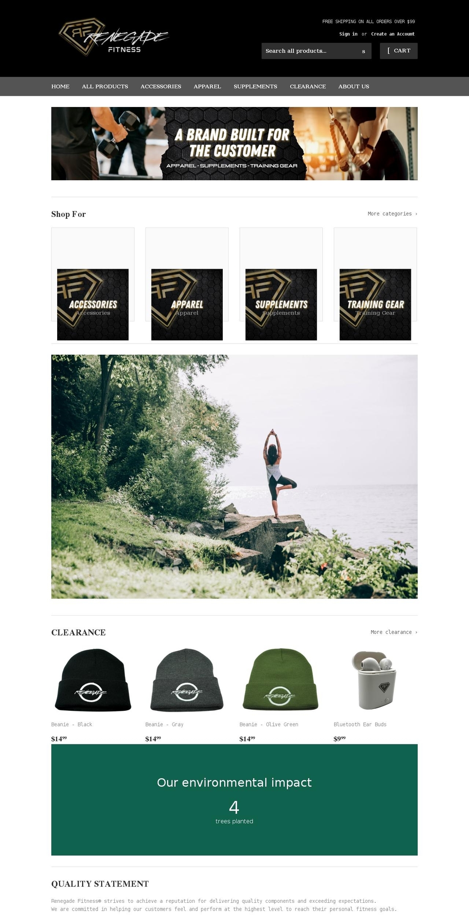 rfsupps.com shopify website screenshot