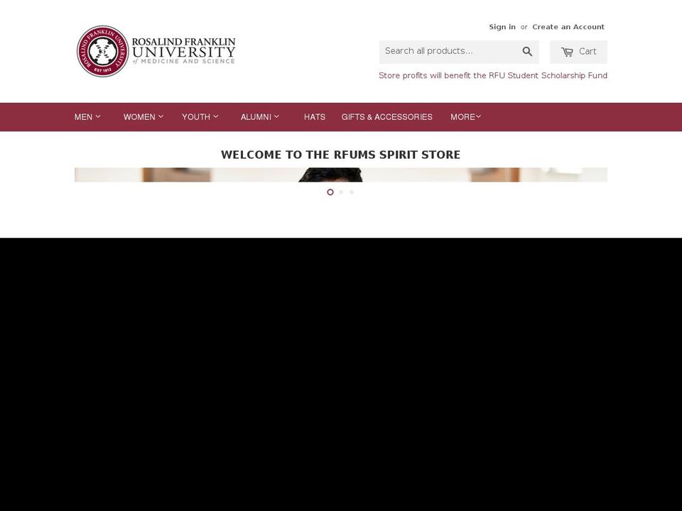 rfuspiritstore.com shopify website screenshot