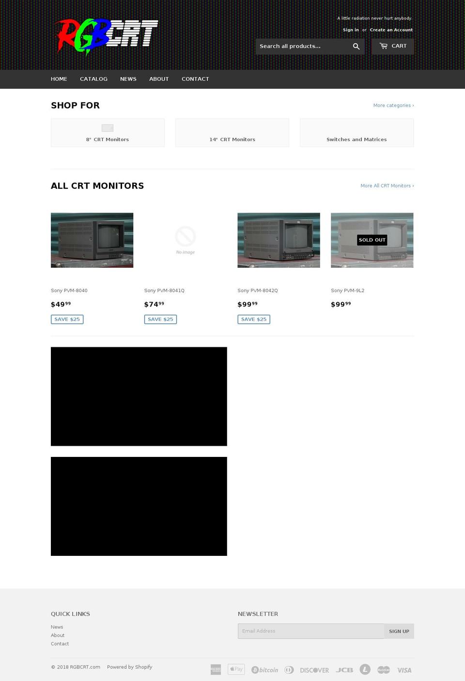 rgbcrt.com — Shopify storefront screenshot