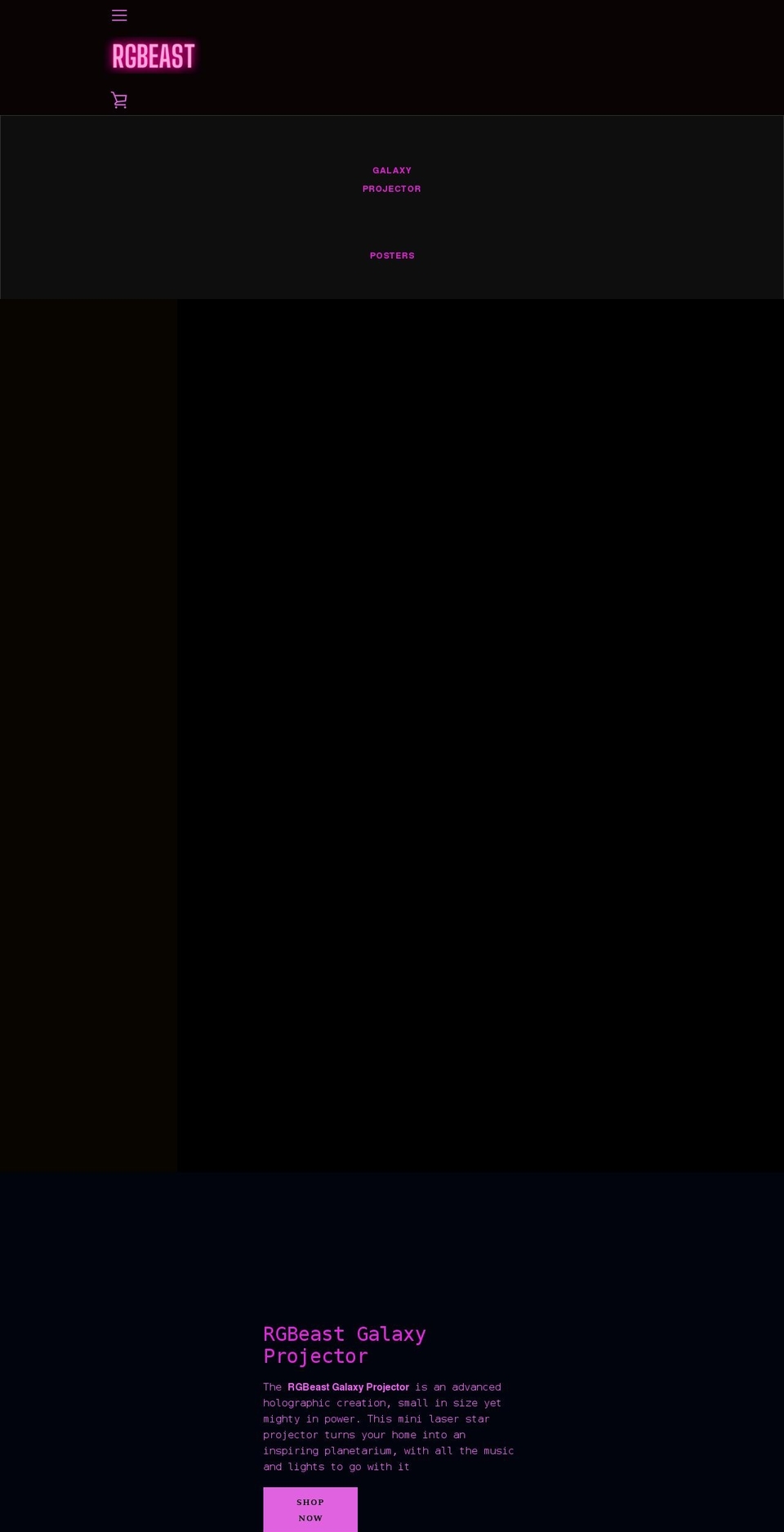 rgbgalaxy.com shopify website screenshot