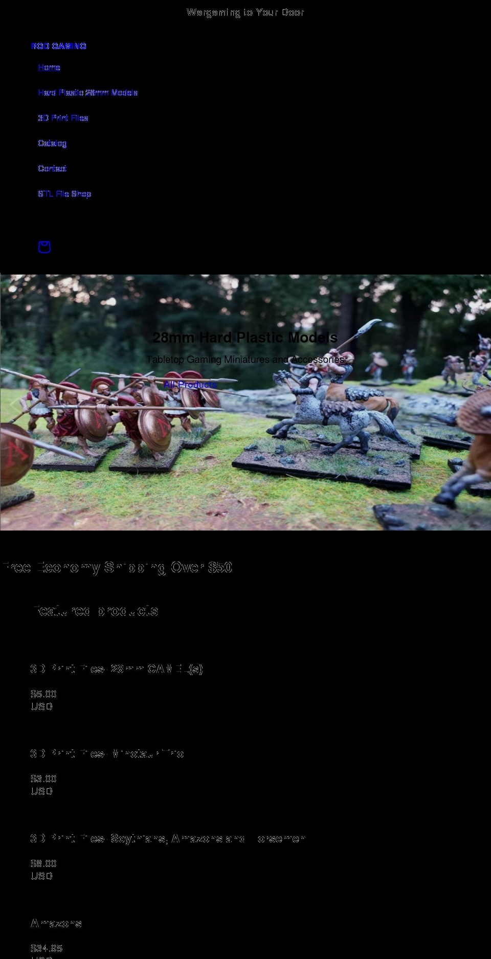 rgdgaming.com shopify website screenshot