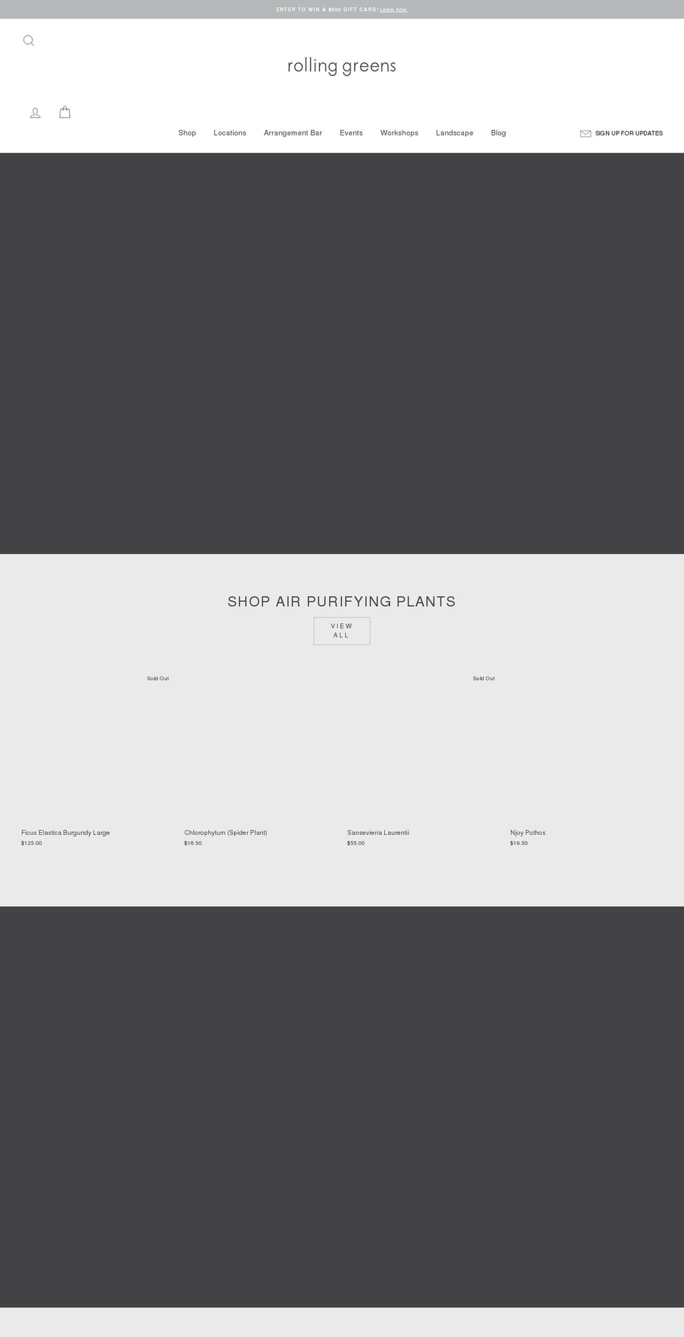 rghomeandgarden.com shopify website screenshot